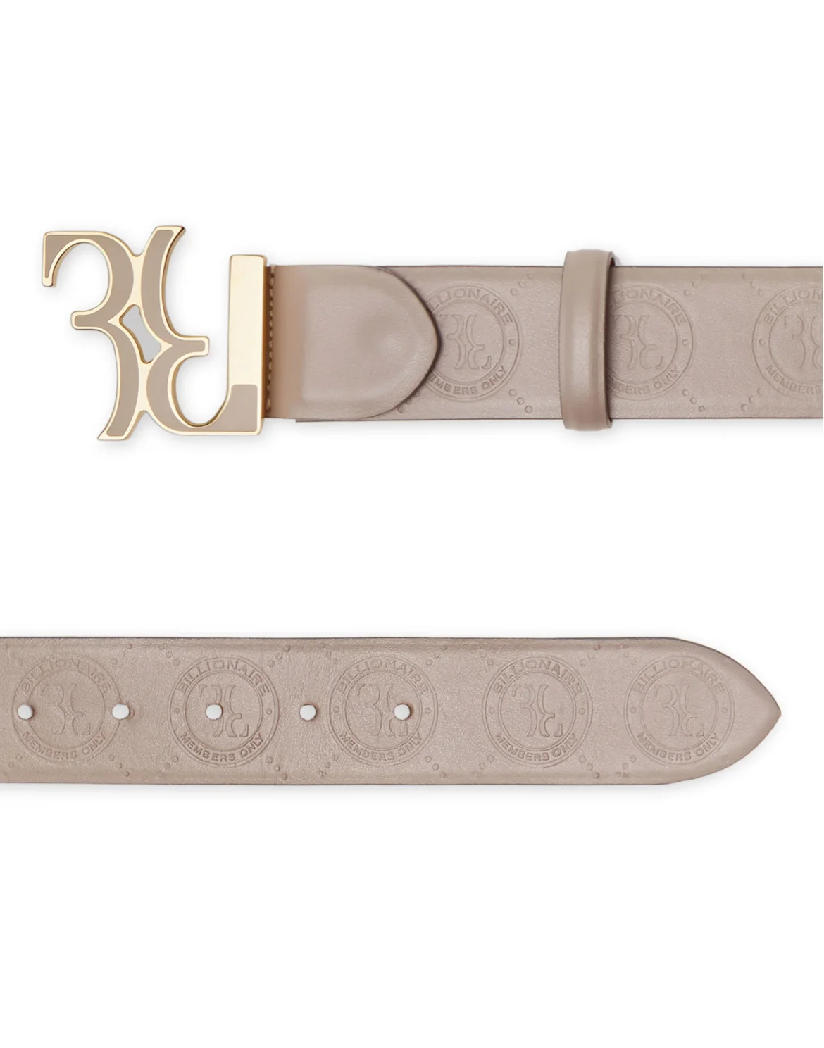 Belt Double B, цвет: Бежевый