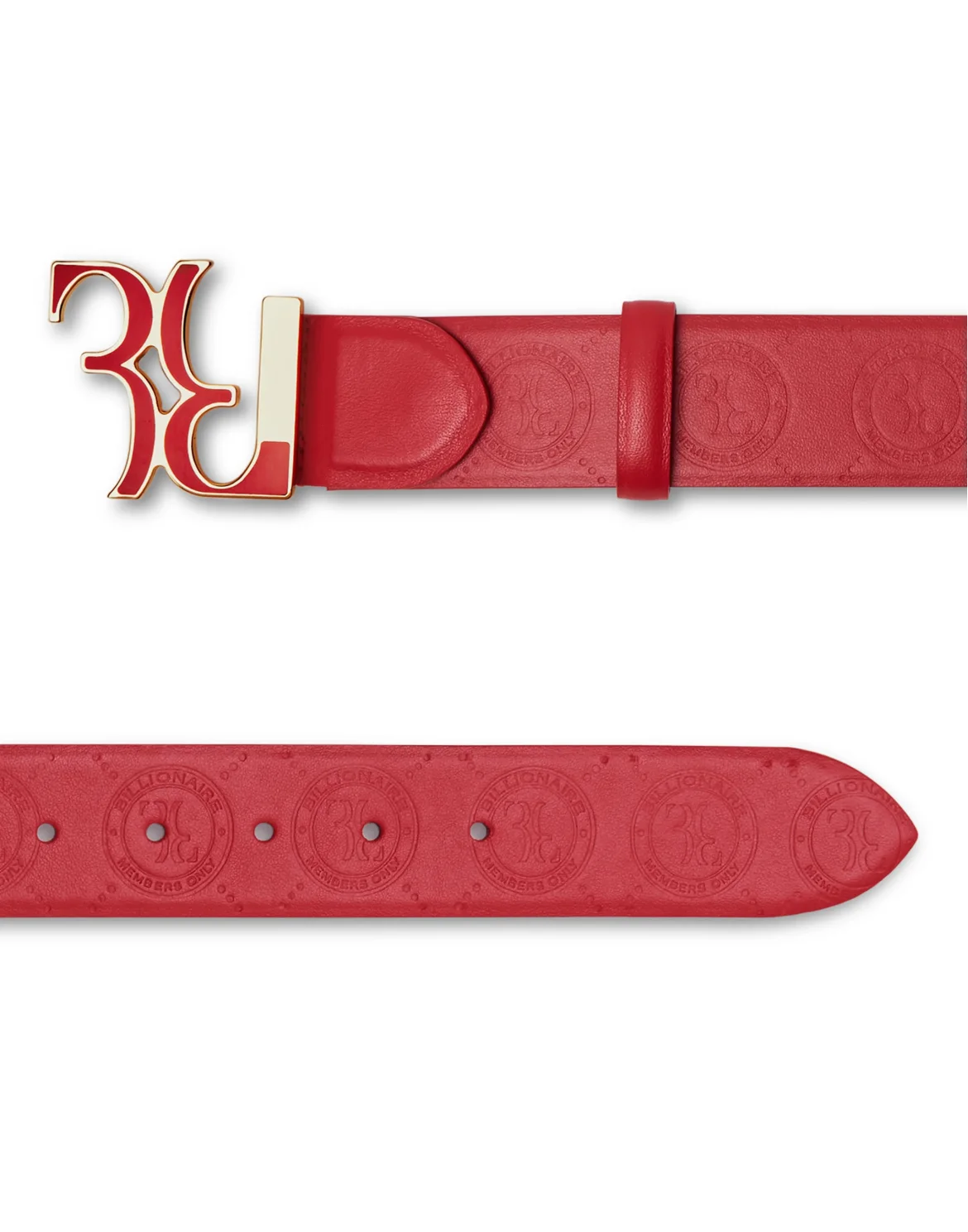 Belt Double B, цвет: Красный