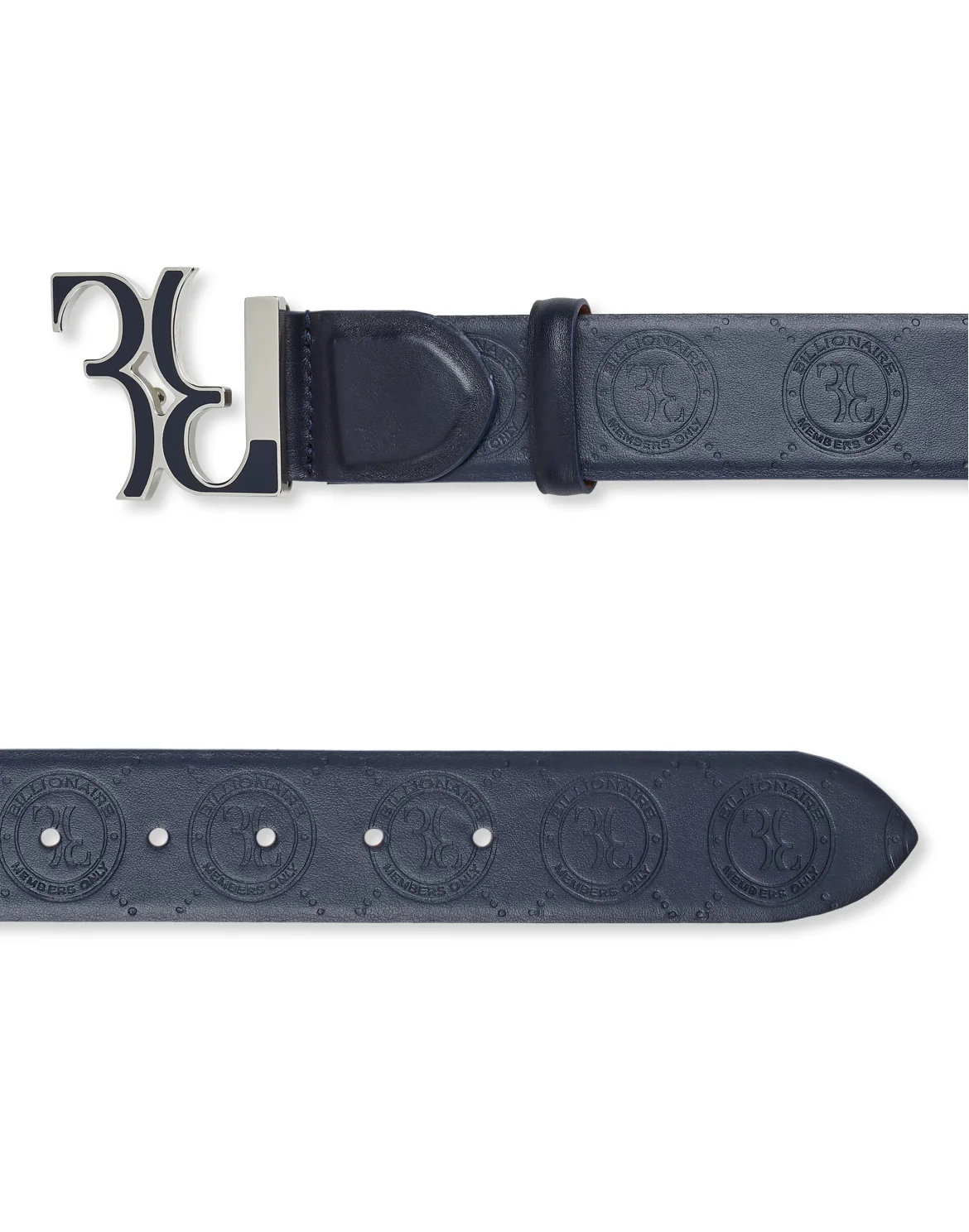 Belt Double B, цвет: Синий