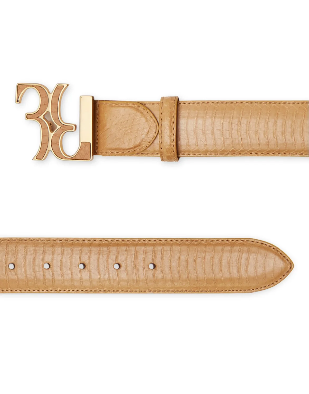 Belt Double B, цвет: Бежевый