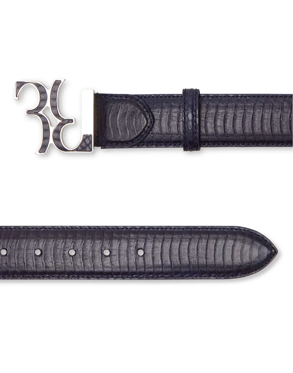 Belt Double B, цвет: Синий