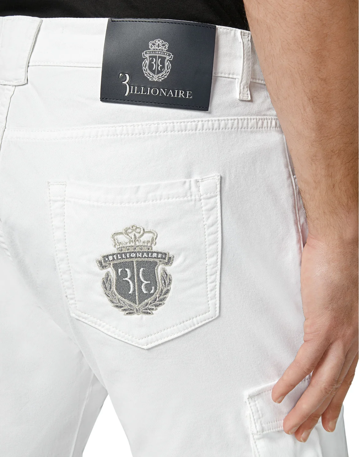 Bermuda Cargo Super Straight Cut Crest, цвет: Белый