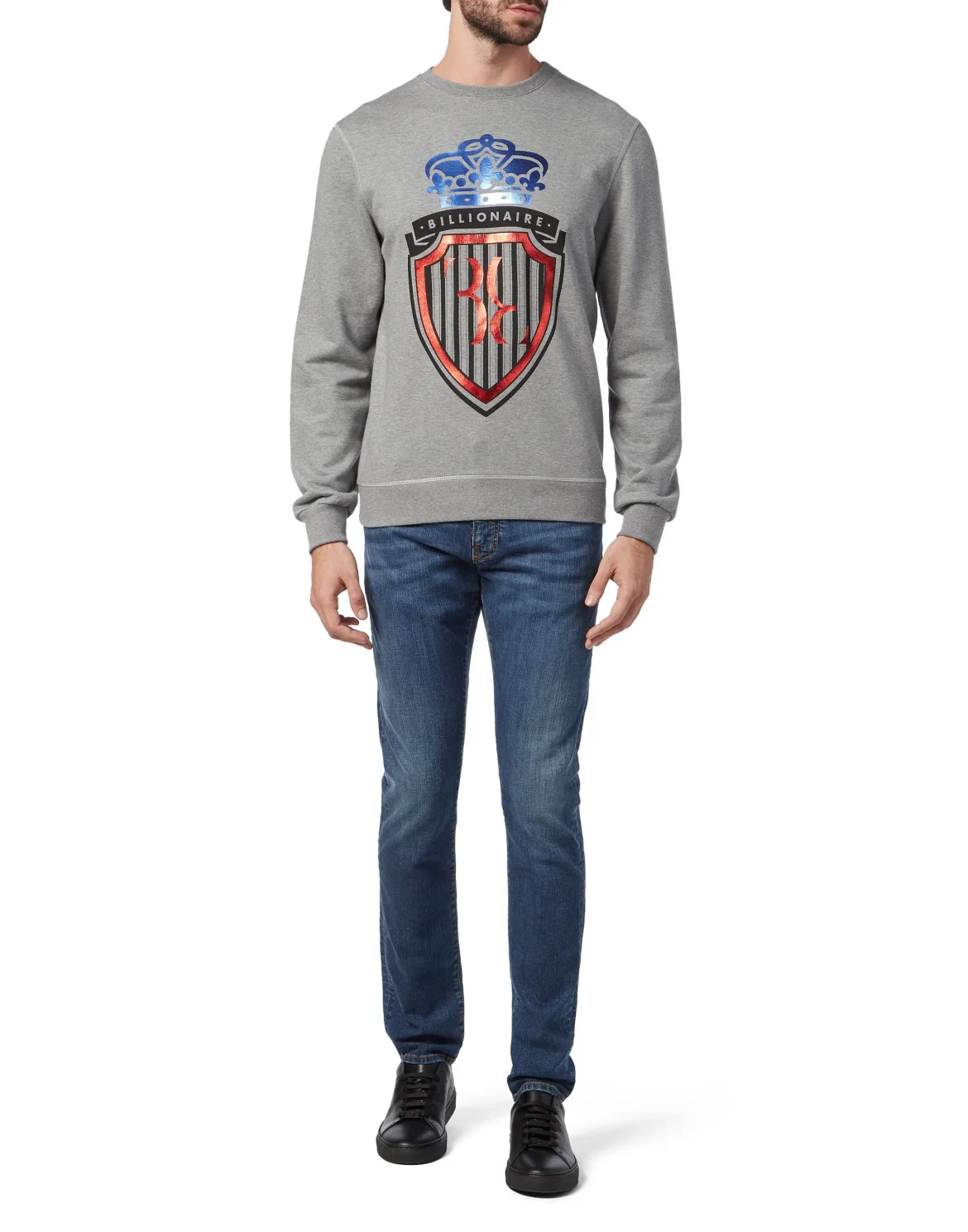 Sweatshirt LS Crest, цвет: Серый
