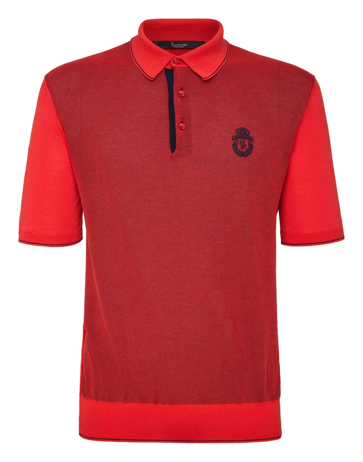 Pullover Polo-Neck SS Crest, цвет: Красный