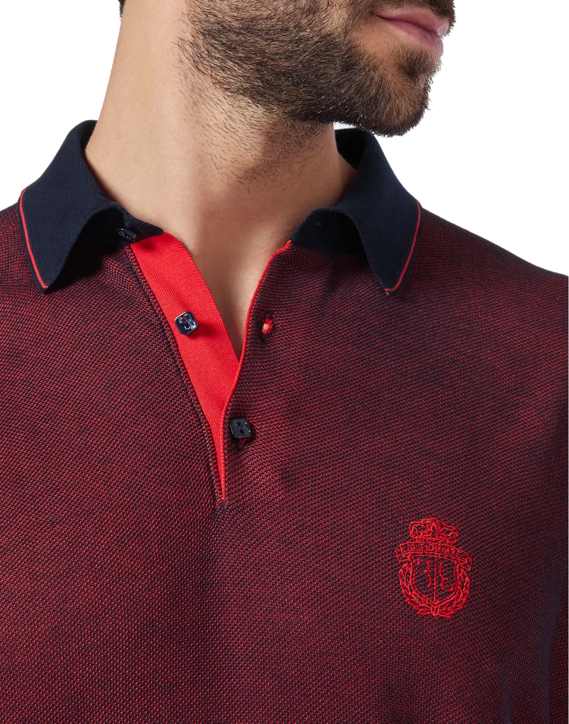 Pullover Polo-Neck SS Crest, цвет: Синий