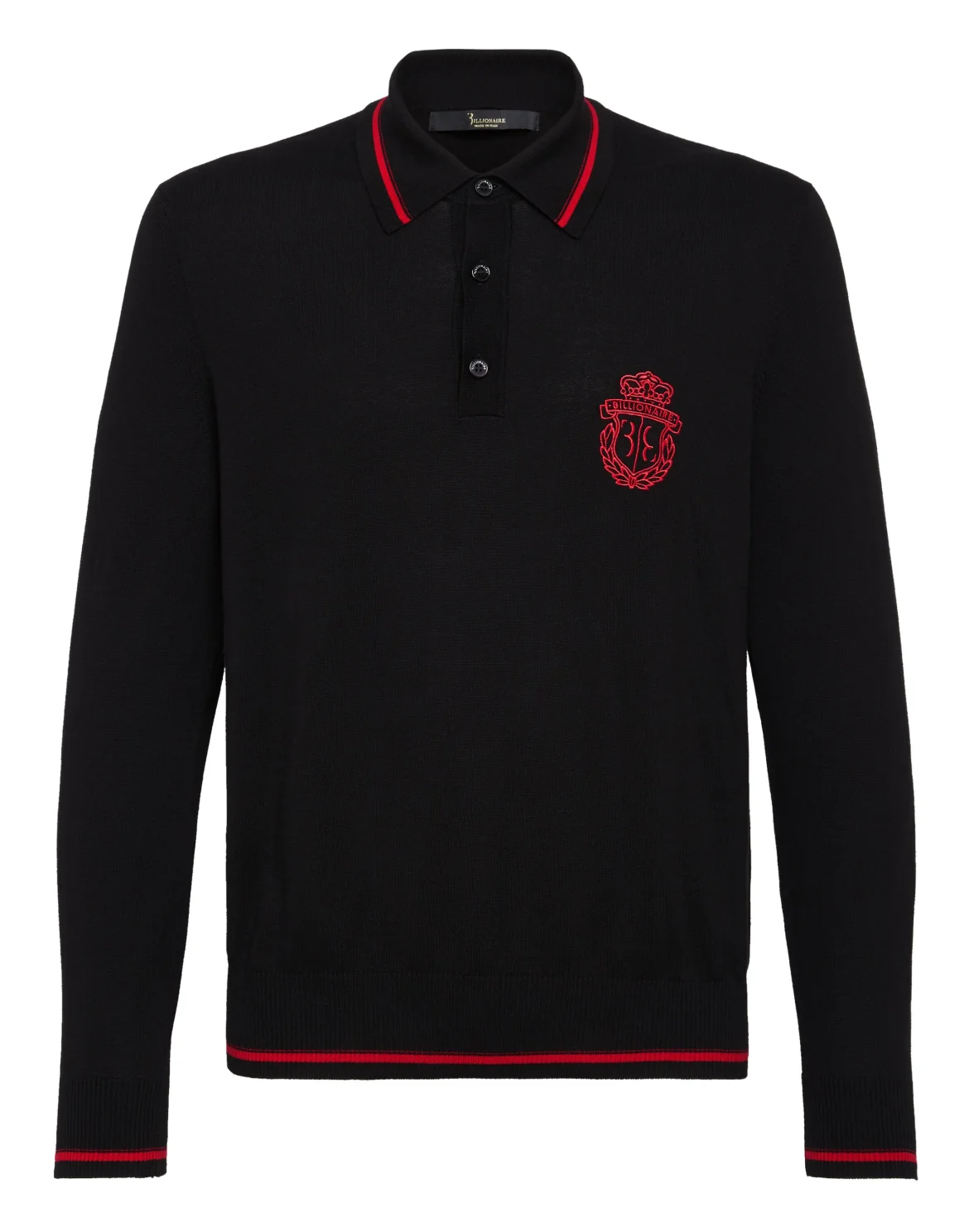 Pullover Polo-Neck LS Double B, цвет: Черный