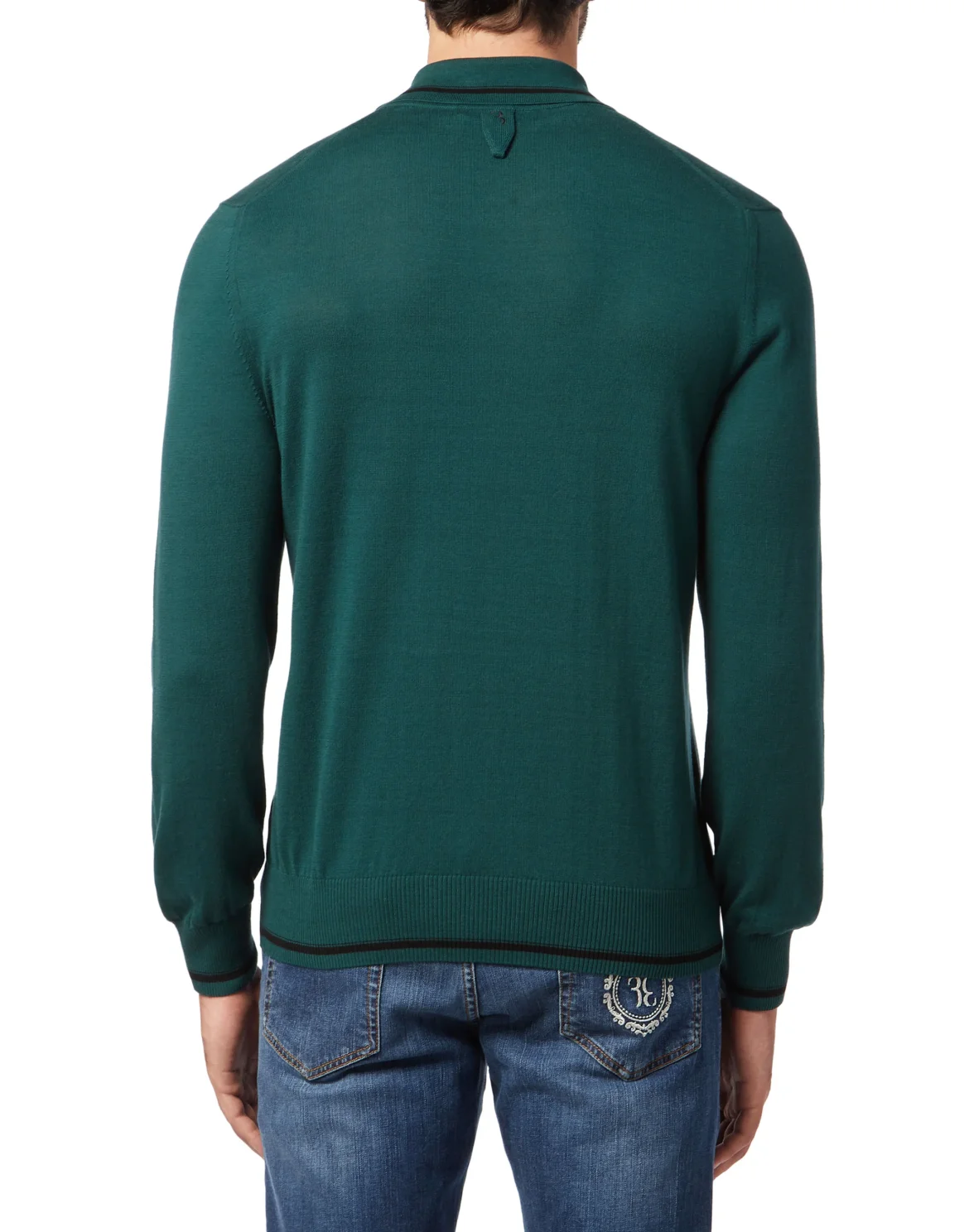 Pullover Polo-Neck LS Double B, цвет: Зеленый
