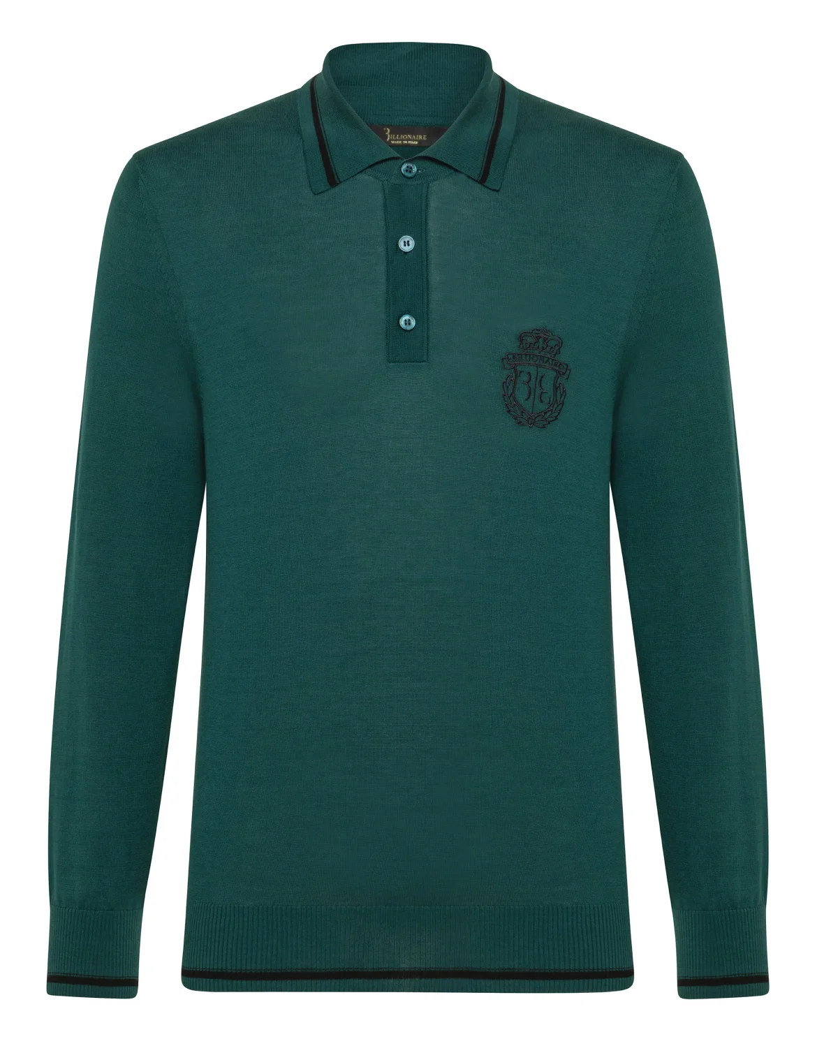 Pullover Polo-Neck LS Double B, цвет: Зеленый