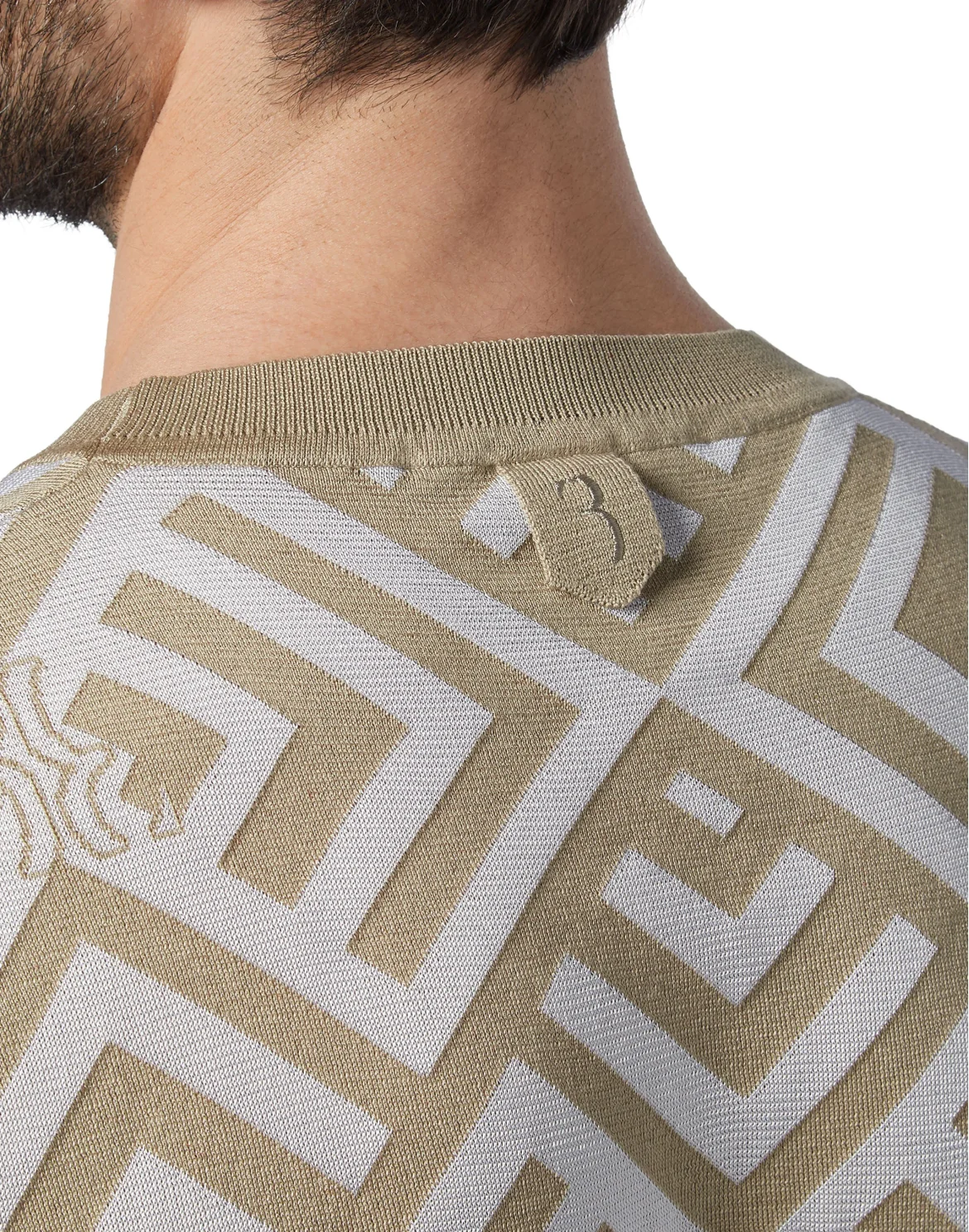 Pullover Round Neck SS Double B, цвет: Бежевый