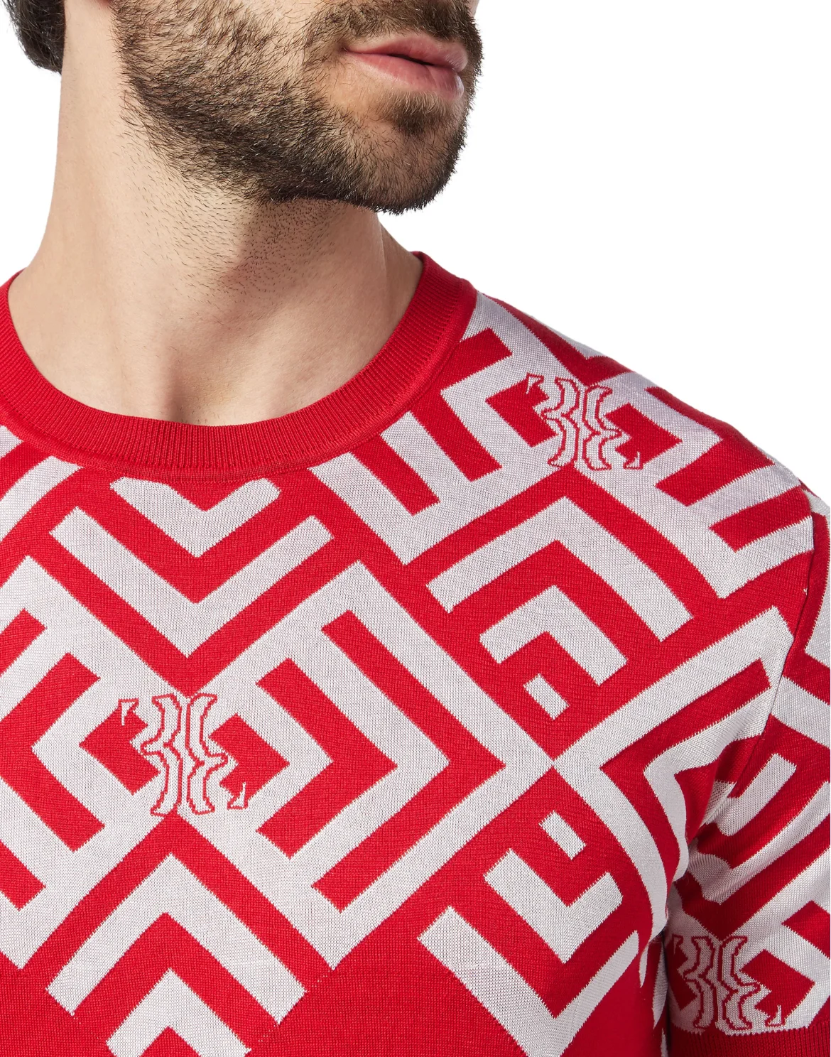 Pullover Round Neck SS Double B, цвет: Красный