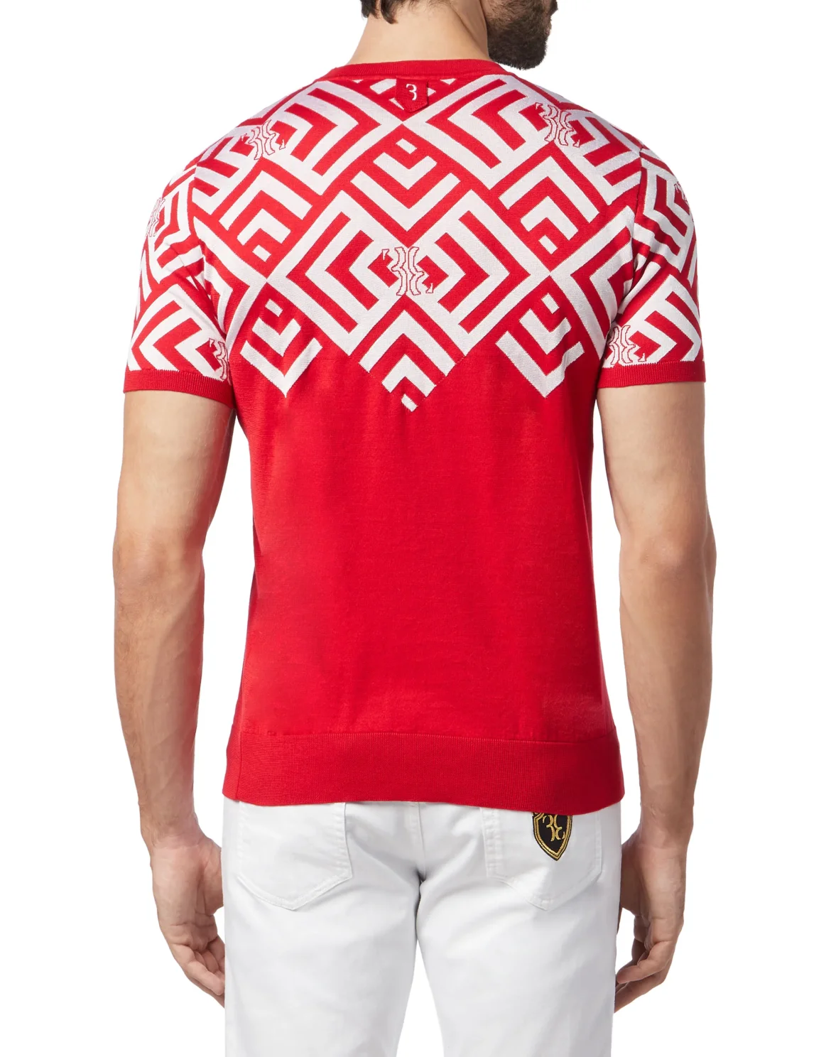 Pullover Round Neck SS Double B, цвет: Красный