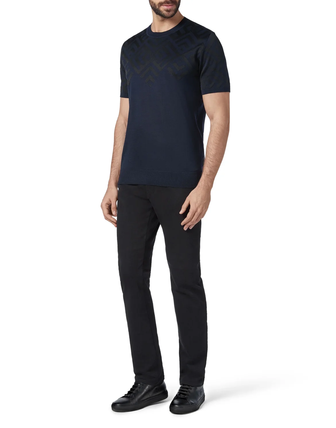 Pullover Round Neck SS Double B, цвет: Синий
