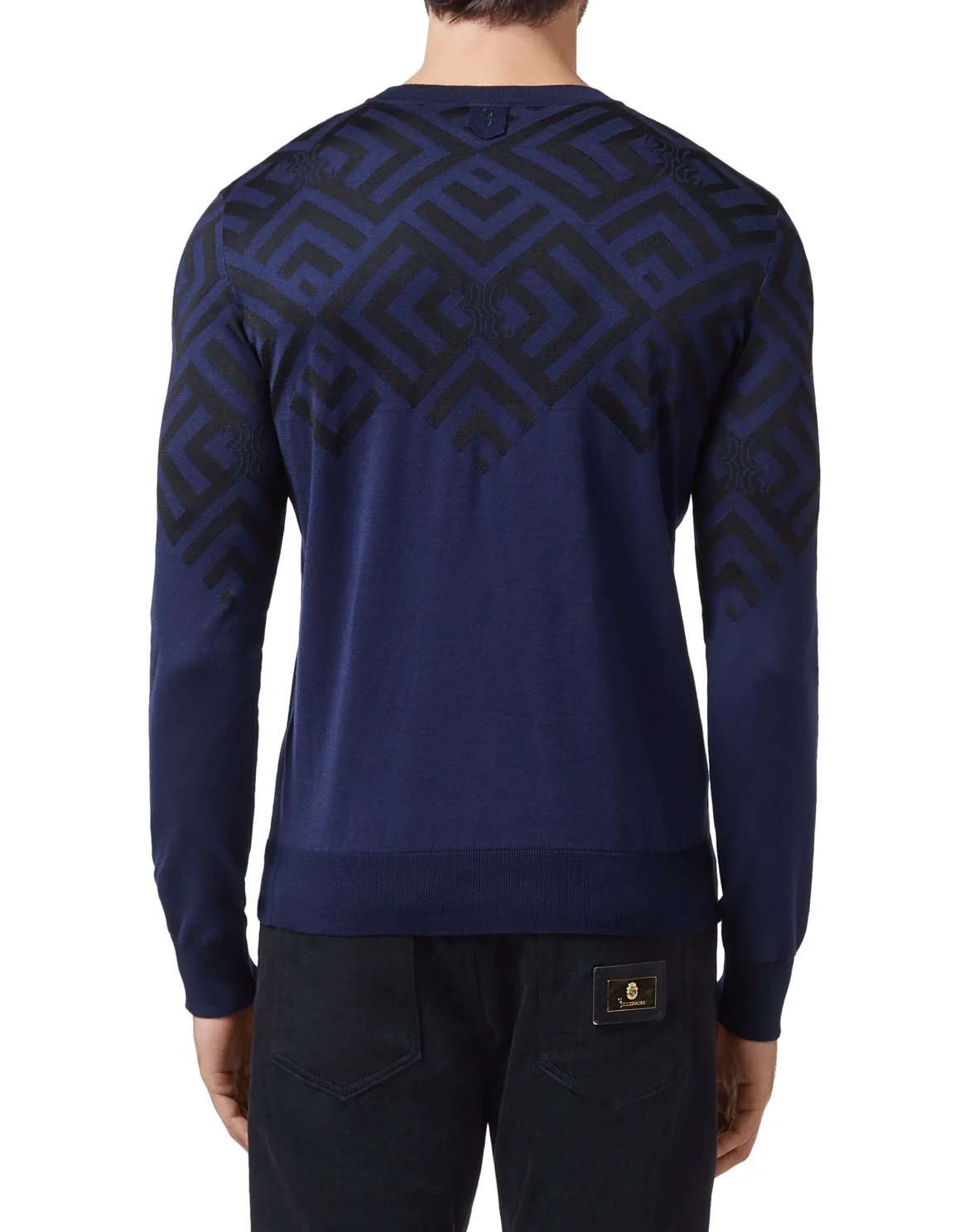 Pullover Round Neck LS Double B, цвет: Синий