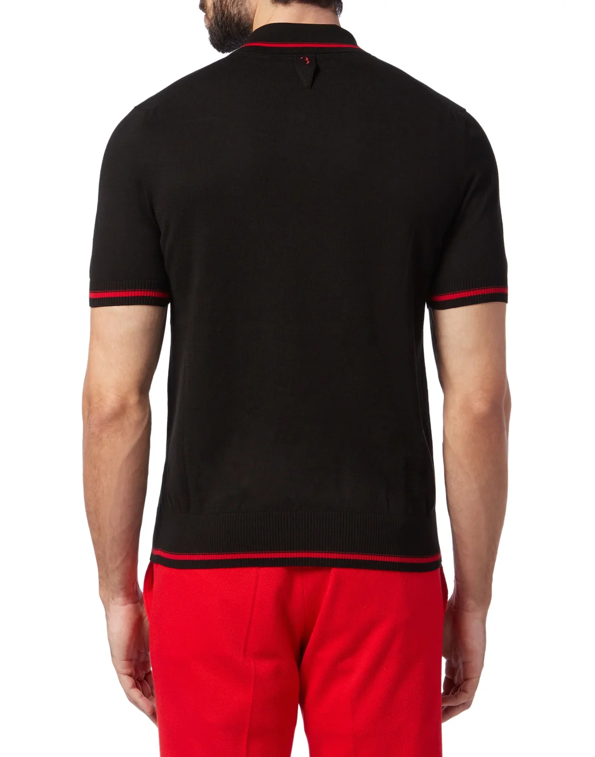 Pullover zip mock SS Double B, цвет: Черный