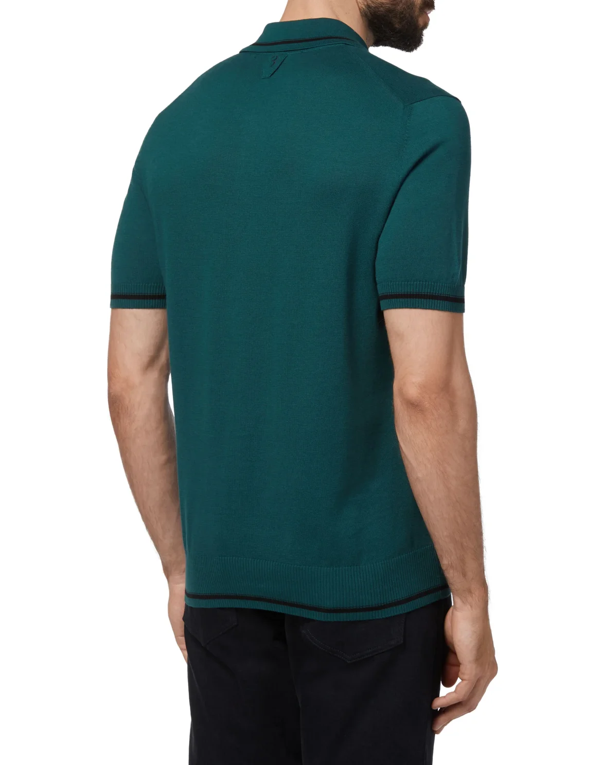 Pullover zip mock SS Double B, цвет: Зеленый