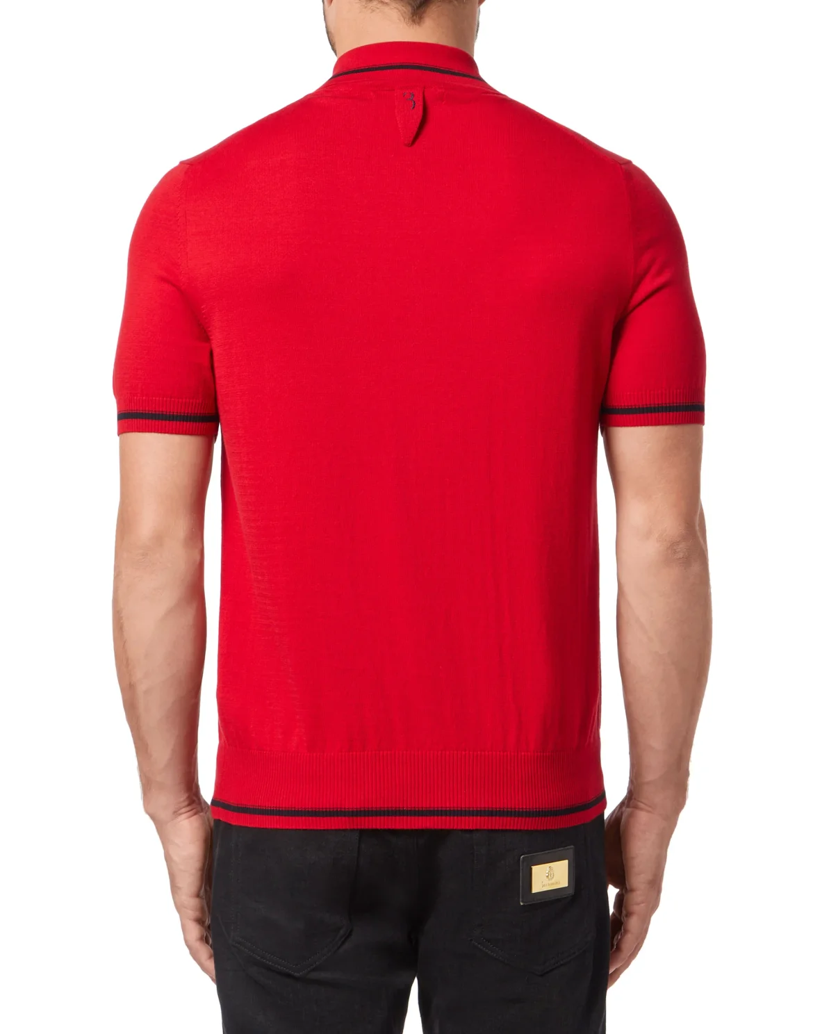 Pullover zip mock SS Double B, цвет: Красный