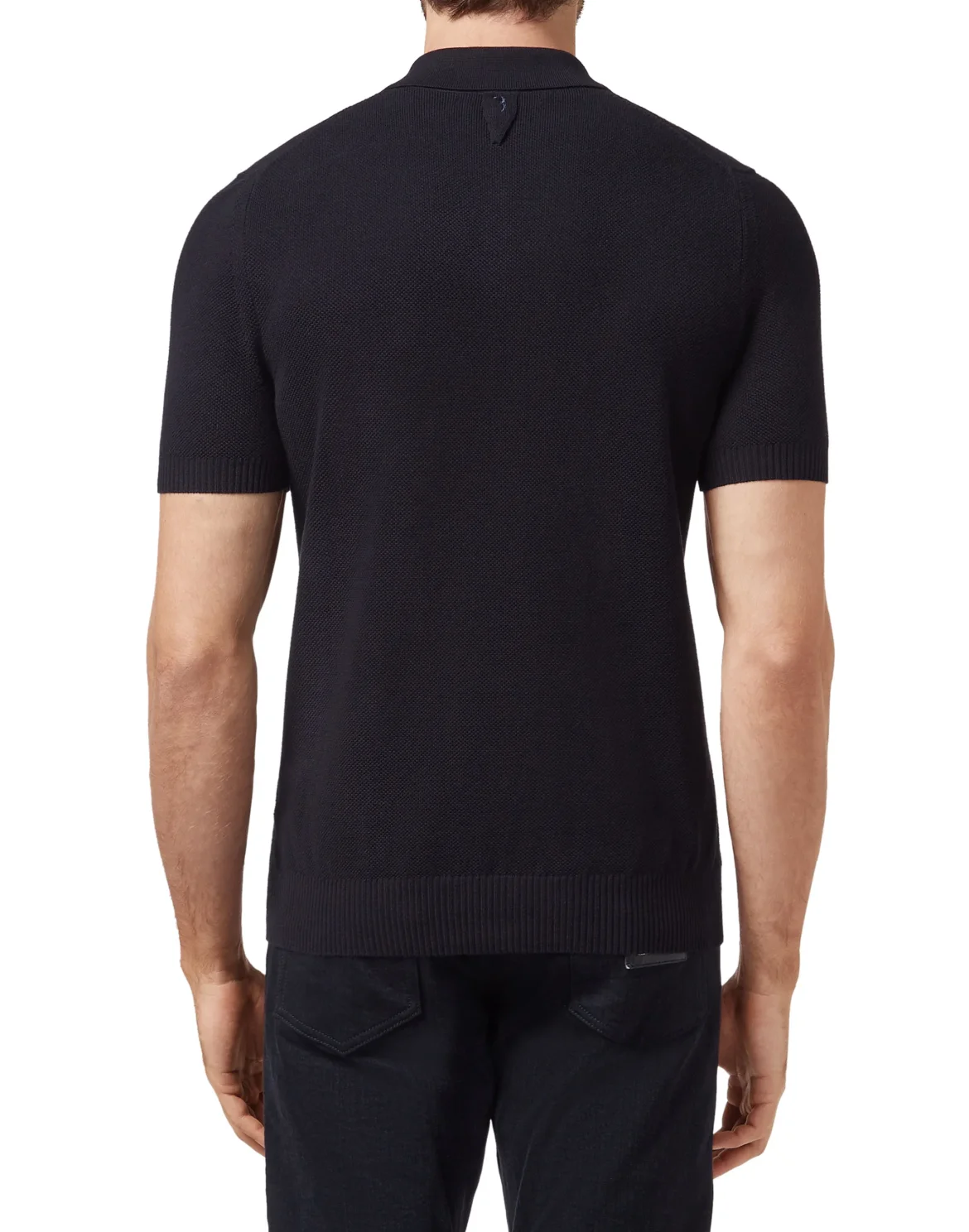 Pullover zip mock SS Crest, цвет: Черный