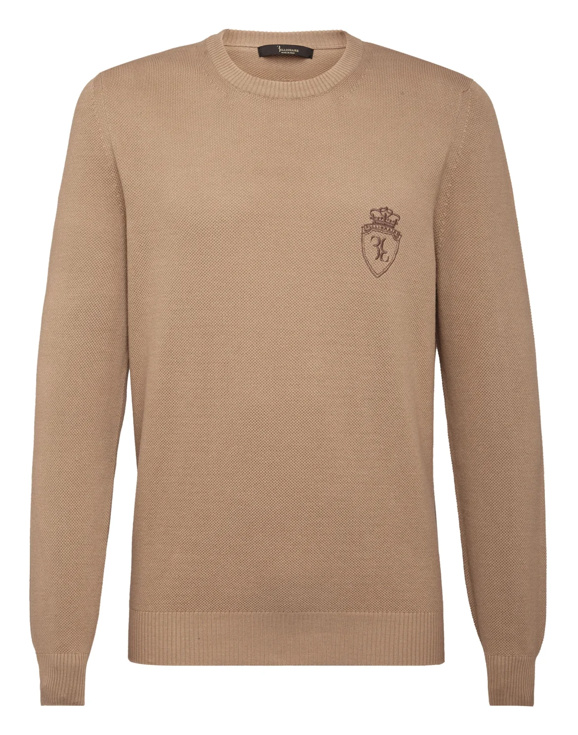 Pullover Round Neck LS Crest, цвет: Бежевый
