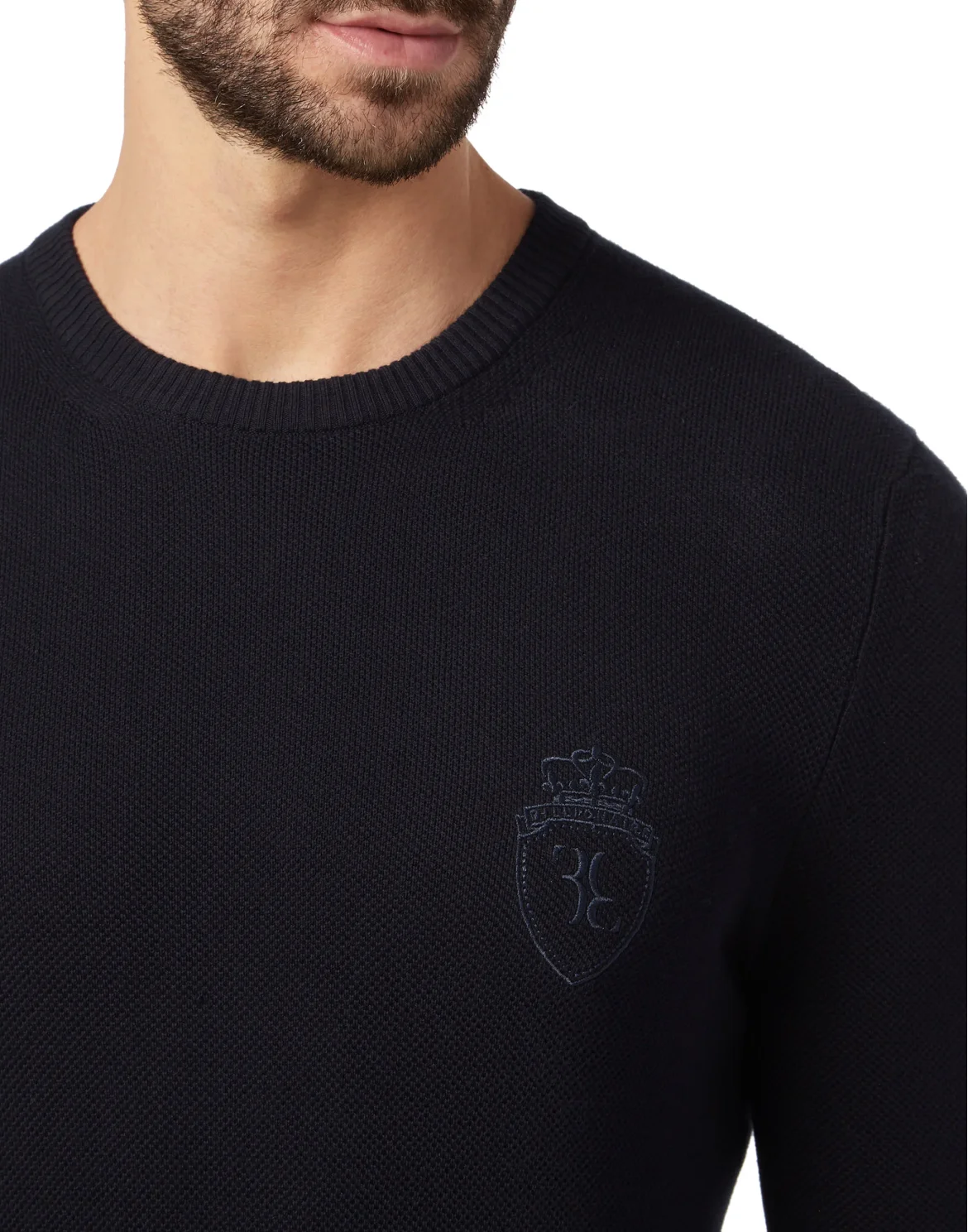 Pullover Round Neck LS Crest, цвет: Синий