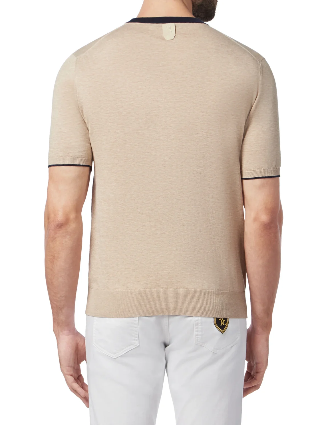 Pullover Round Neck SS Double B, цвет: Бежевый