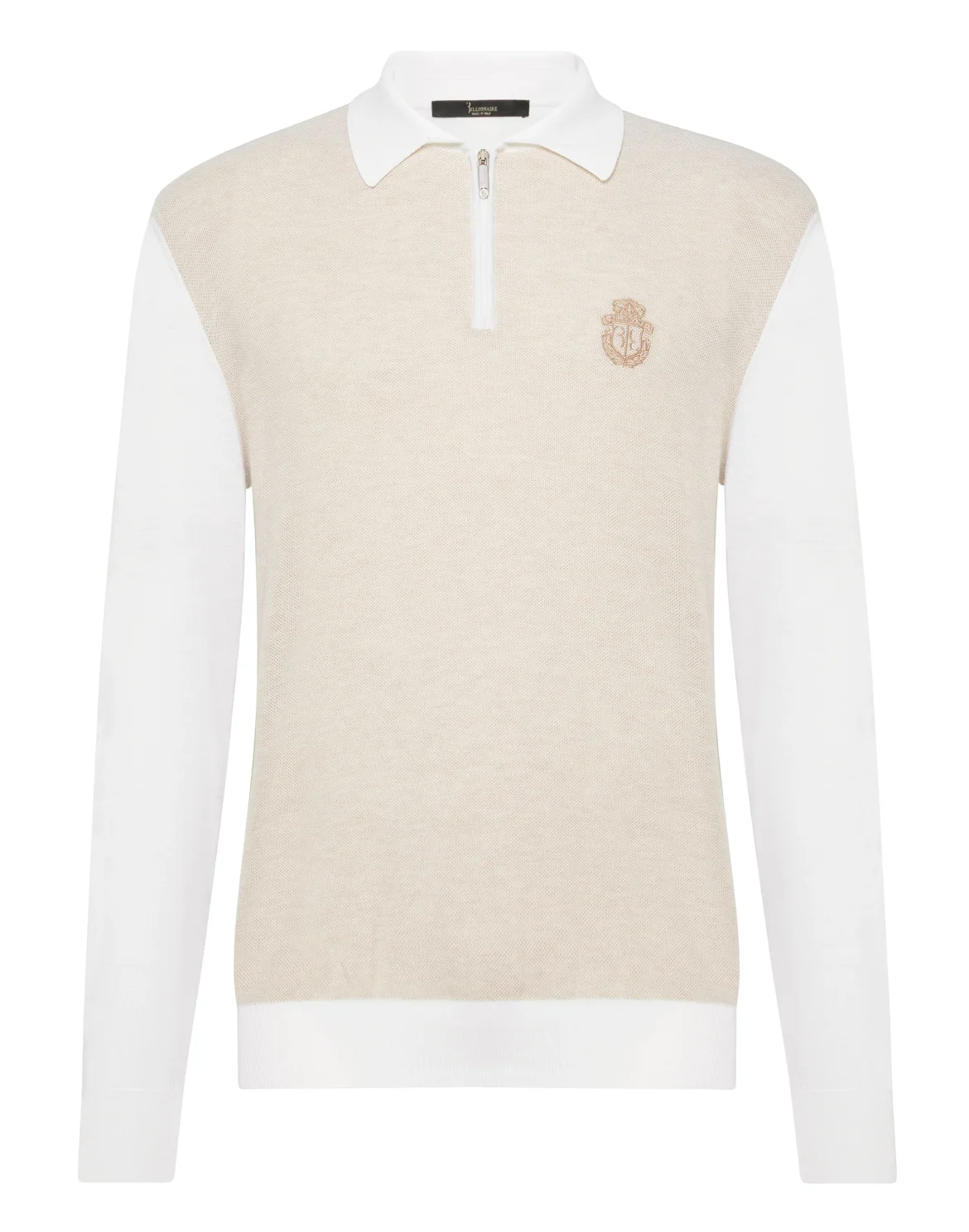 Pullover zip mock LS Crest, цвет: Белый