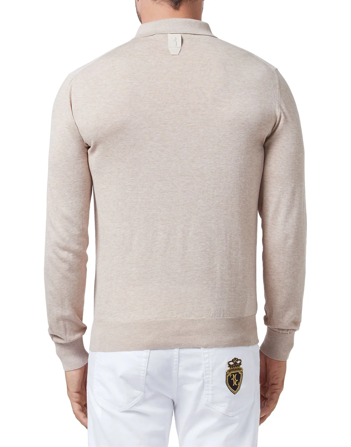 Pullover zip mock LS Crest, цвет: Бежевый