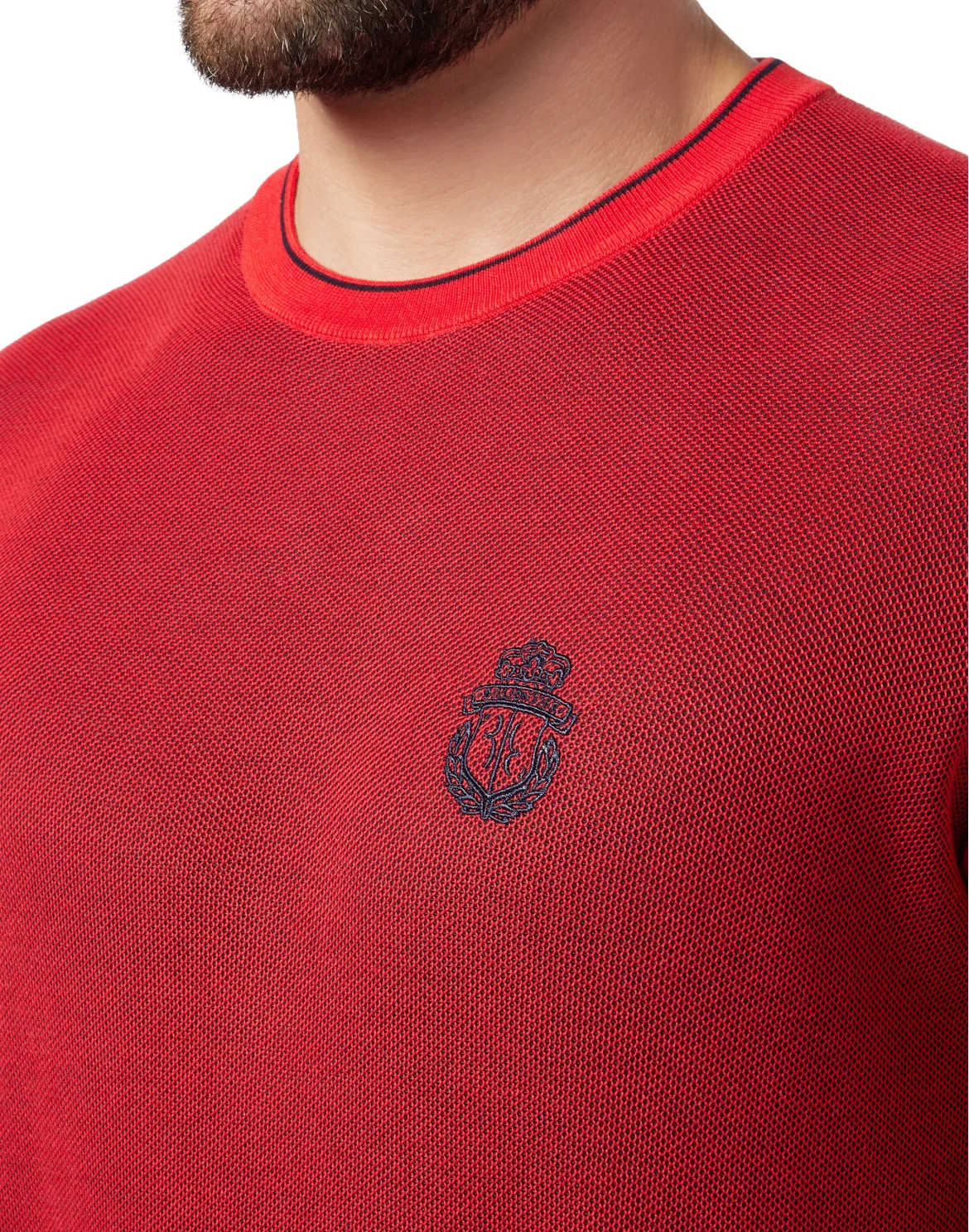 Pullover Round Neck SS Crest, цвет: Красный