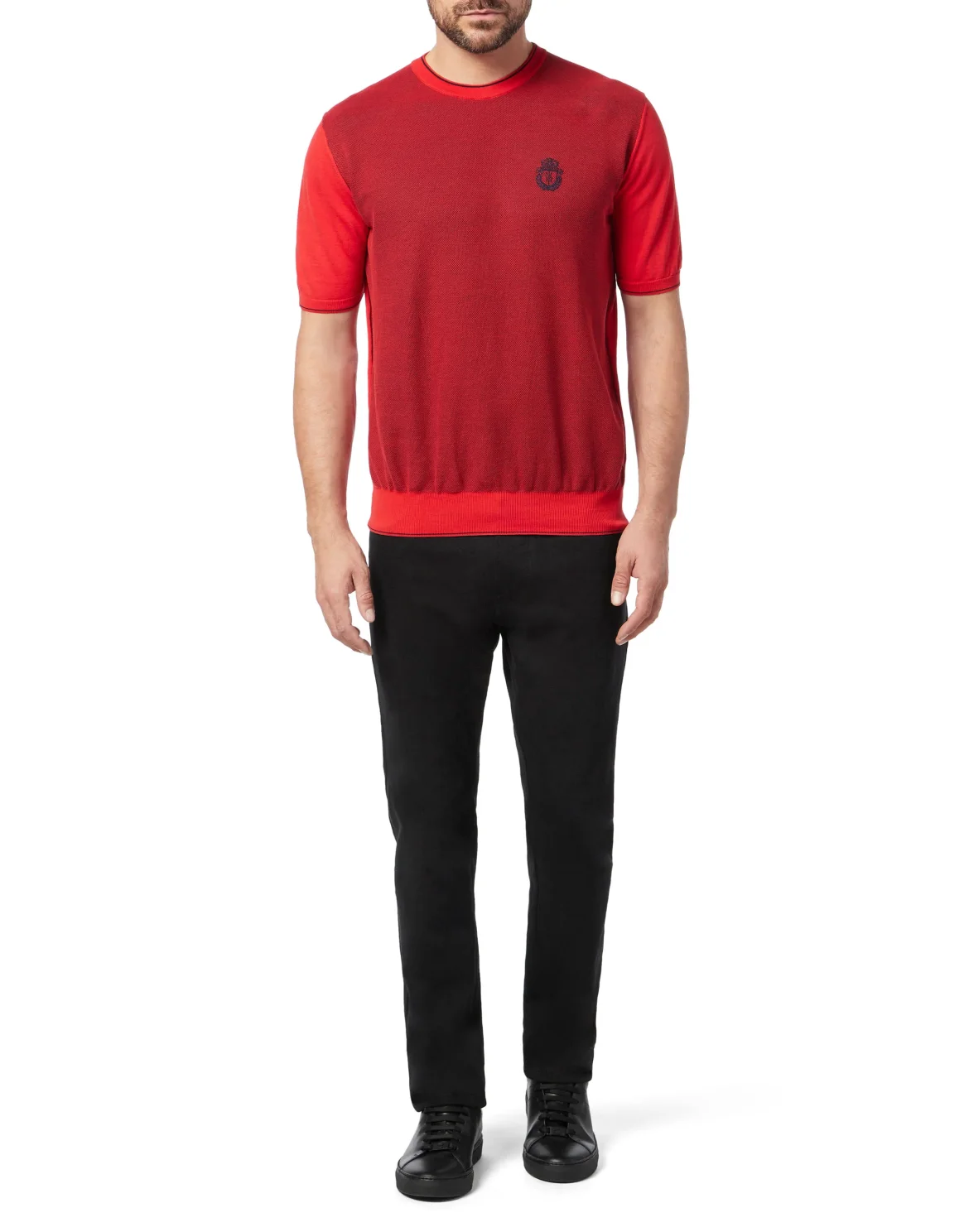 Pullover Round Neck SS Crest, цвет: Красный