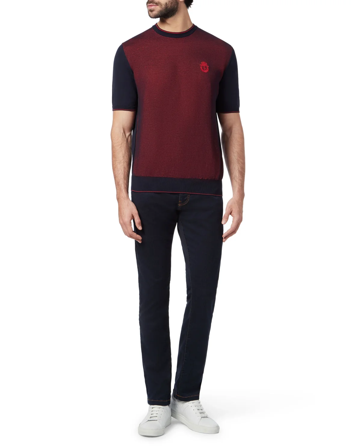 Pullover Round Neck SS Crest, цвет: Синий