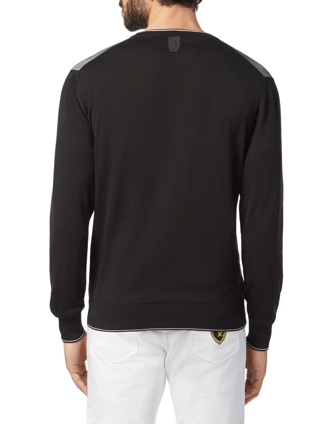 Pullover Round Neck LS Crest, цвет: Черный