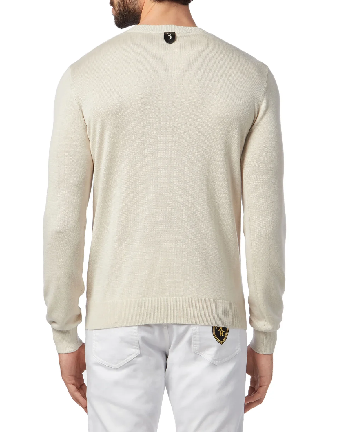 Pullover Round Neck LS Crest, цвет: Бежевый