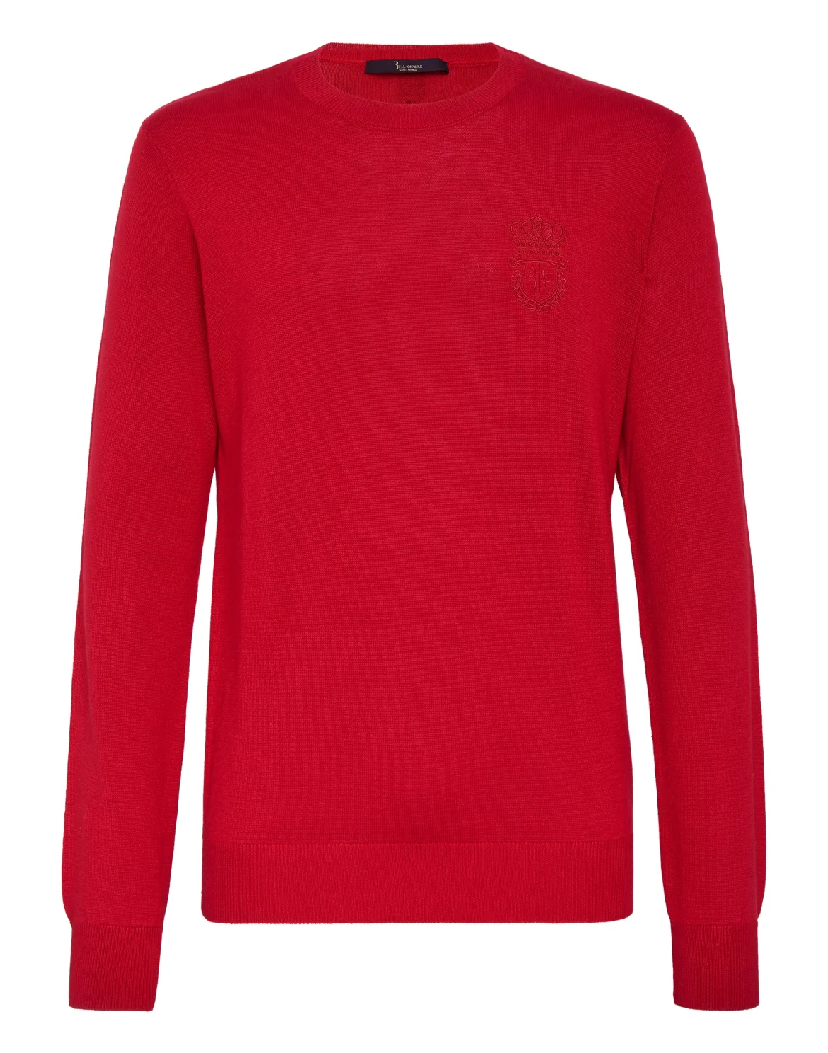 Pullover Round Neck LS Crest, цвет: Красный