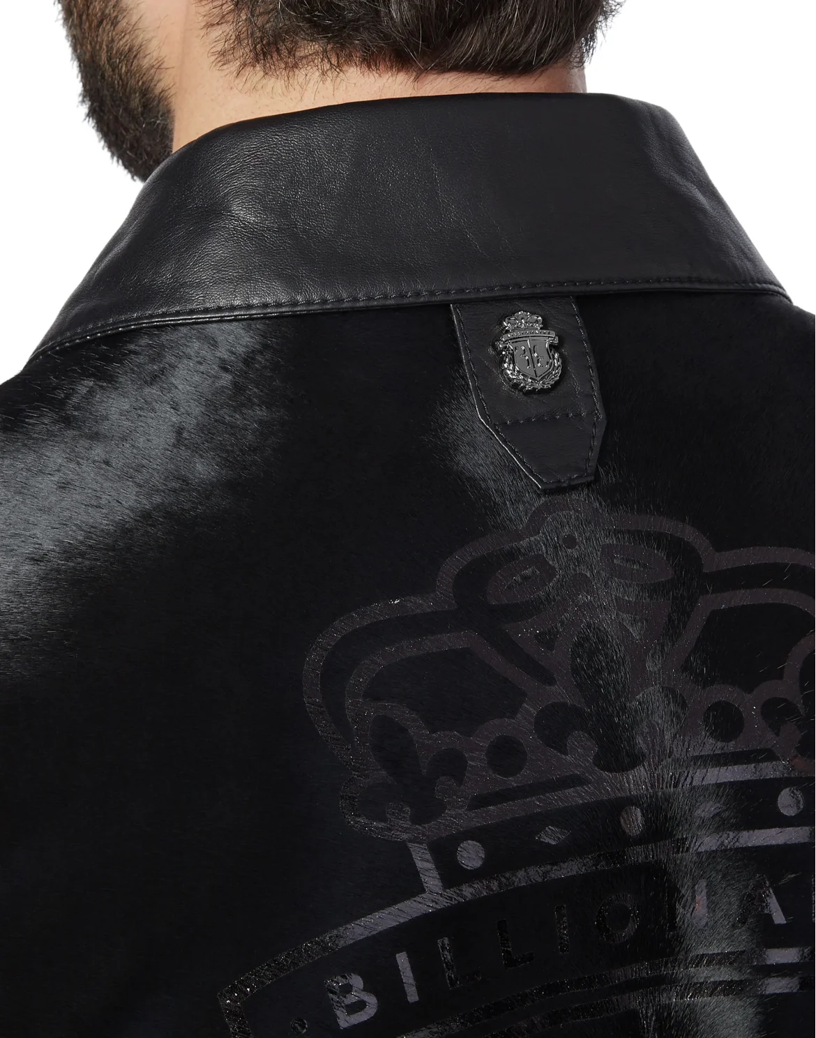 Leather Bomber Crest, цвет: Черный