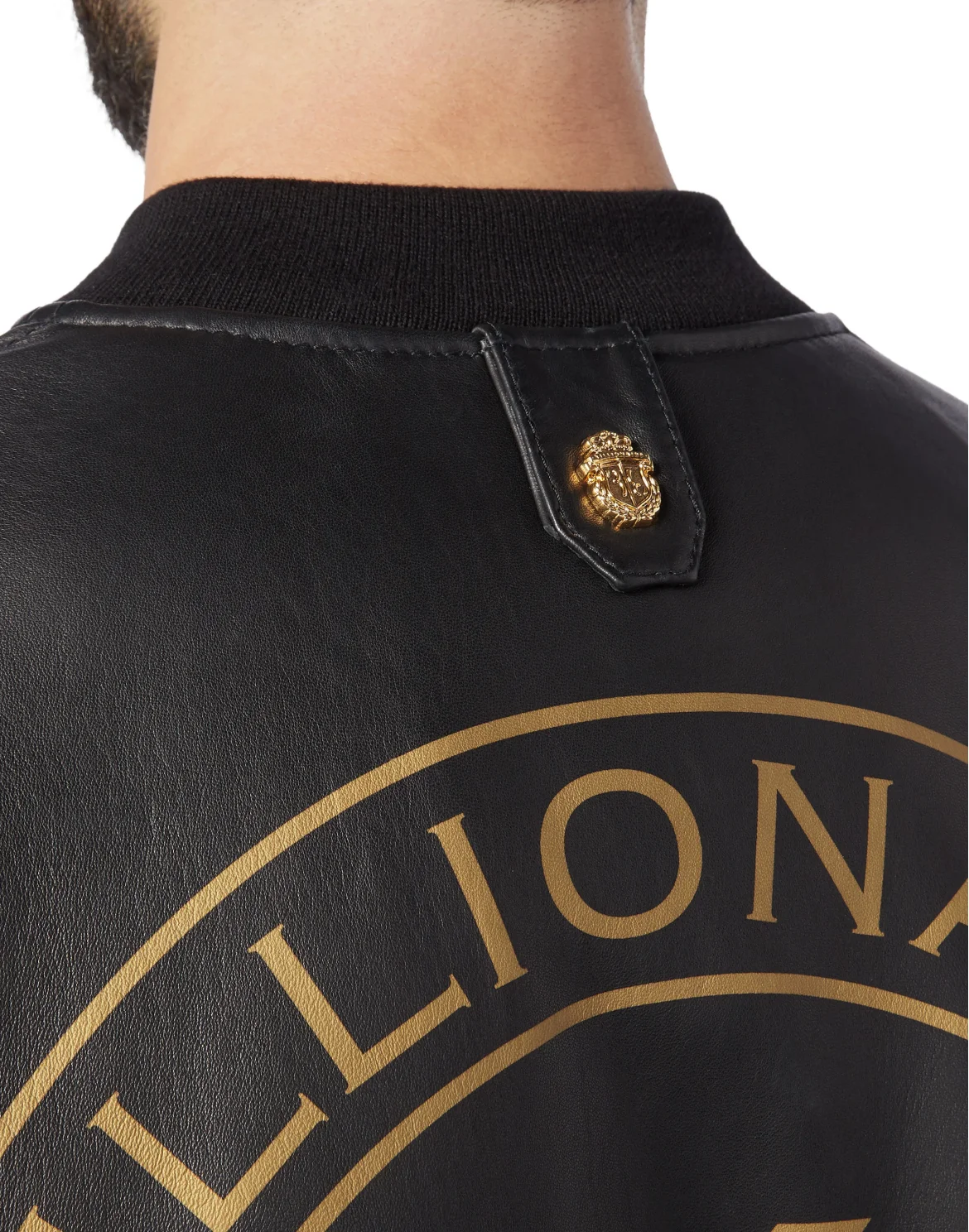 Leather Bomber Members only, цвет: Черный