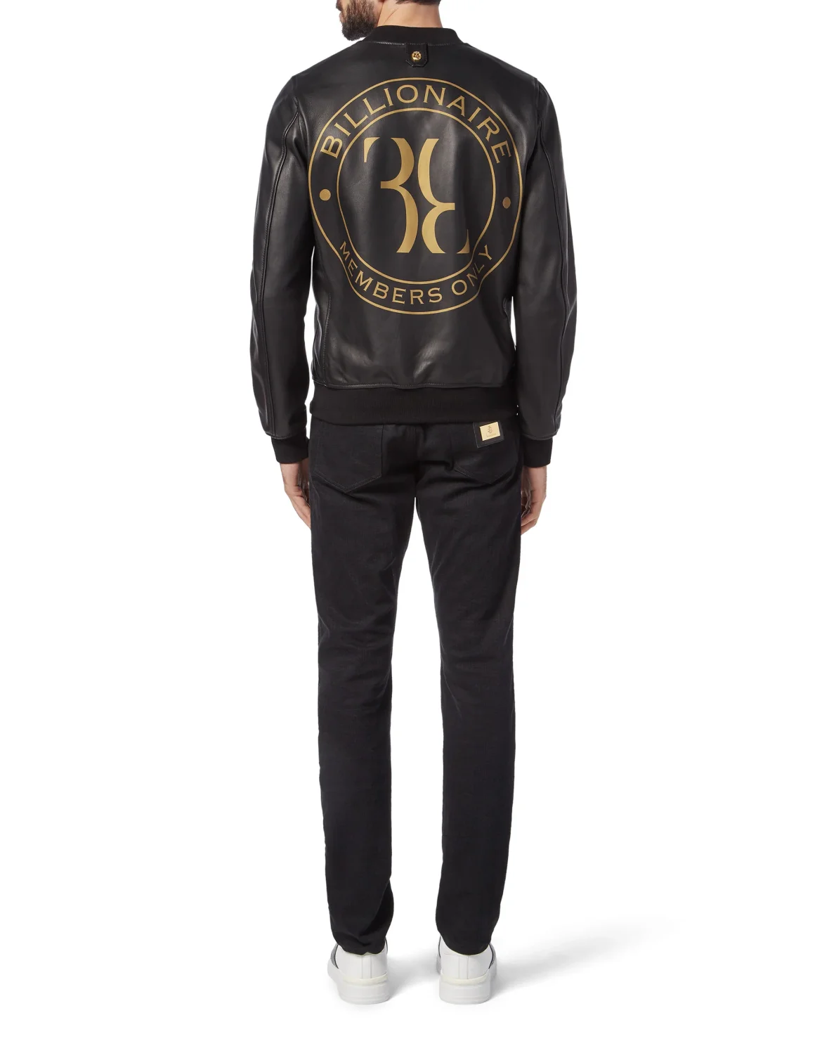 Leather Bomber Members only, цвет: Черный