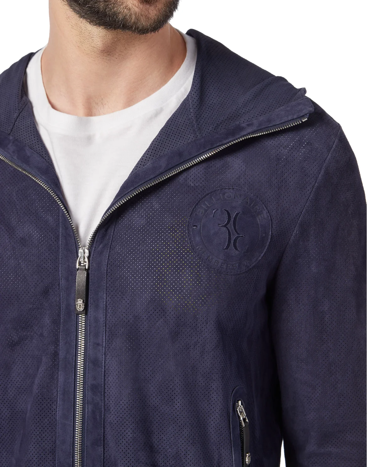 Leather Jacket Members only, цвет: Синий