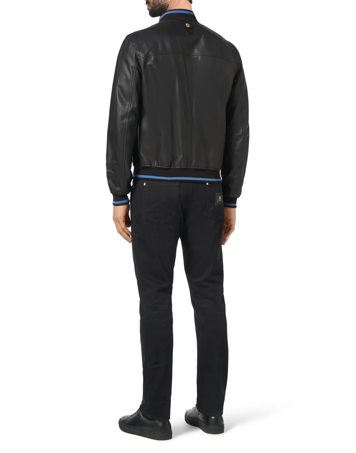 Leather Bomber Members only, цвет: Черный