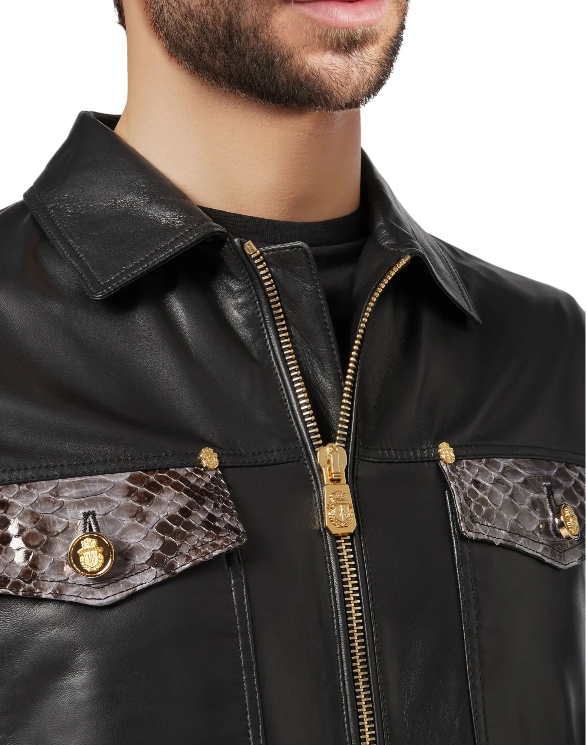 Leather Jacket Statement, цвет: Черный