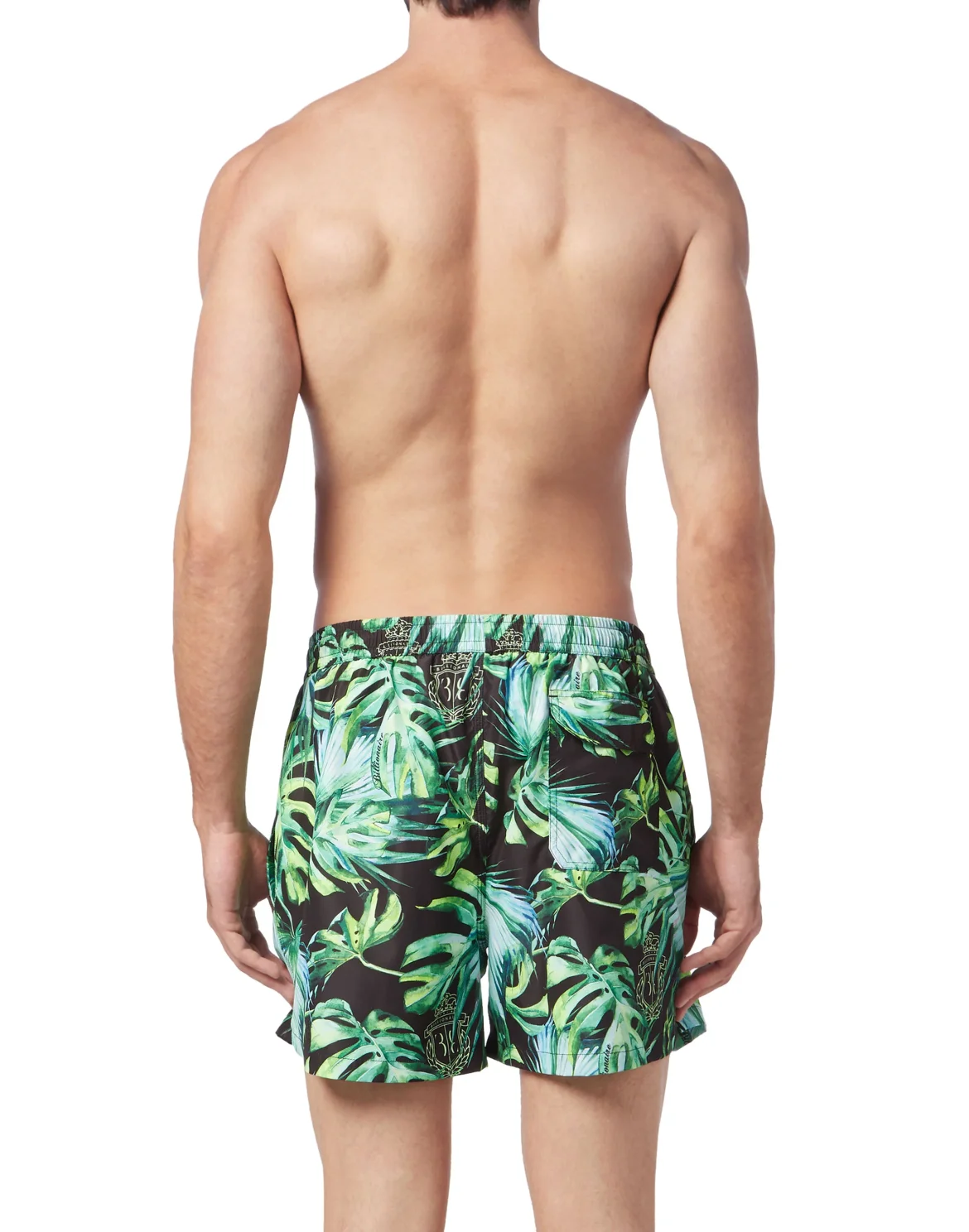 Beachwear Short Trousers Palms, цвет: Черный