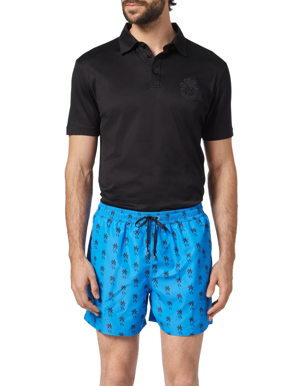 Beachwear Short Trousers Palms, цвет: Синий
