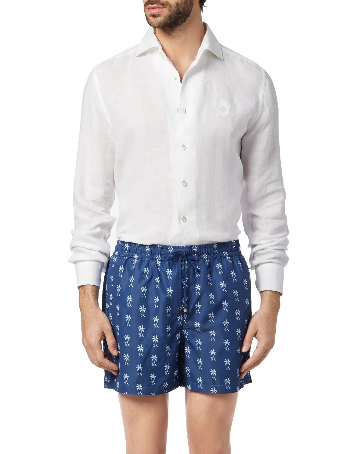 Beachwear Short Trousers Palms, цвет: Синий