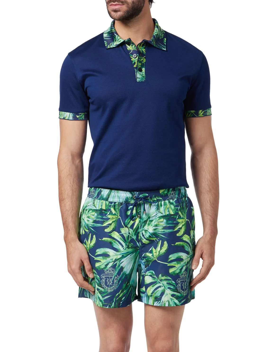 Beachwear Long Trousers Palms, цвет: Синий