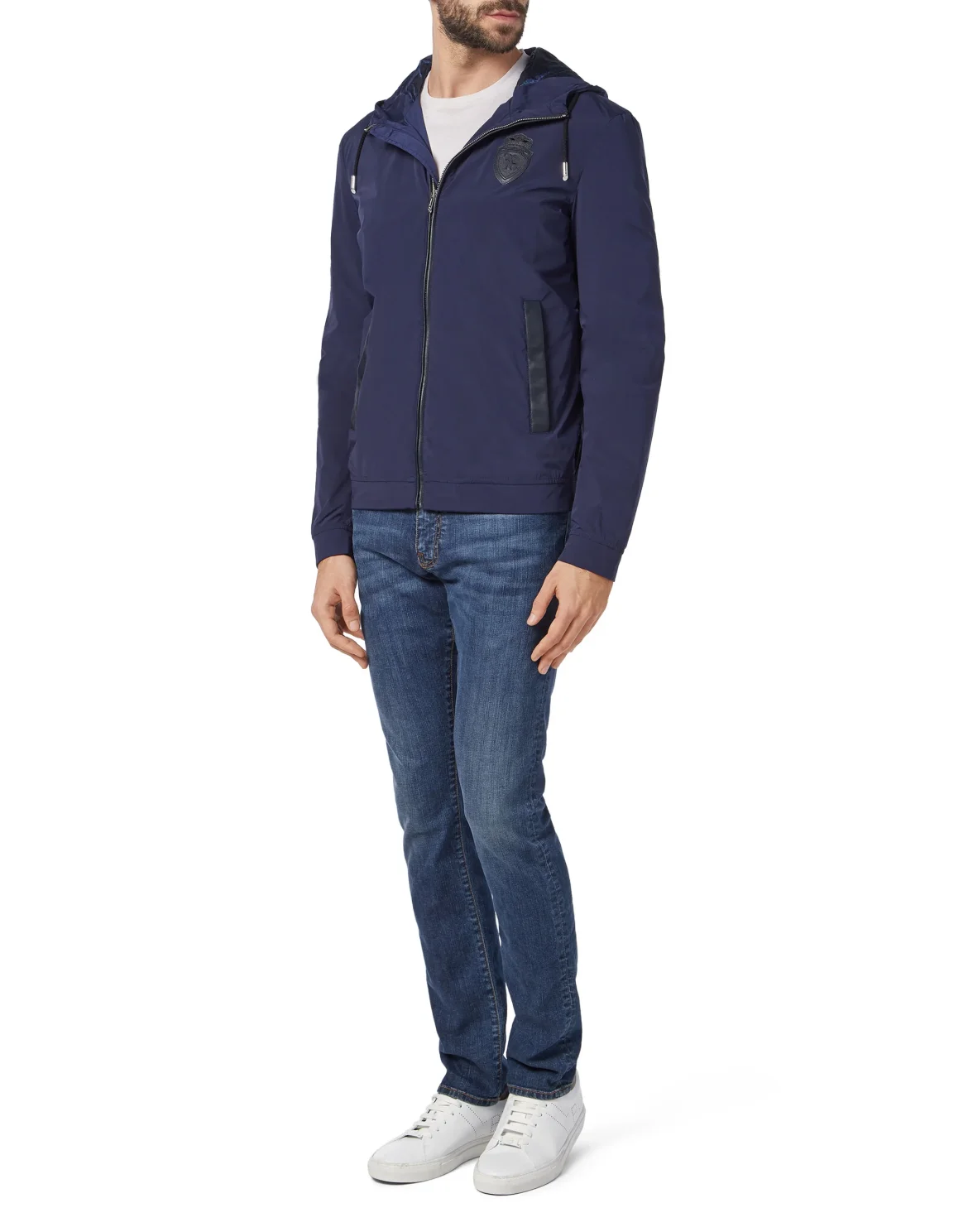 Nylon Jacket Crest, цвет: Синий