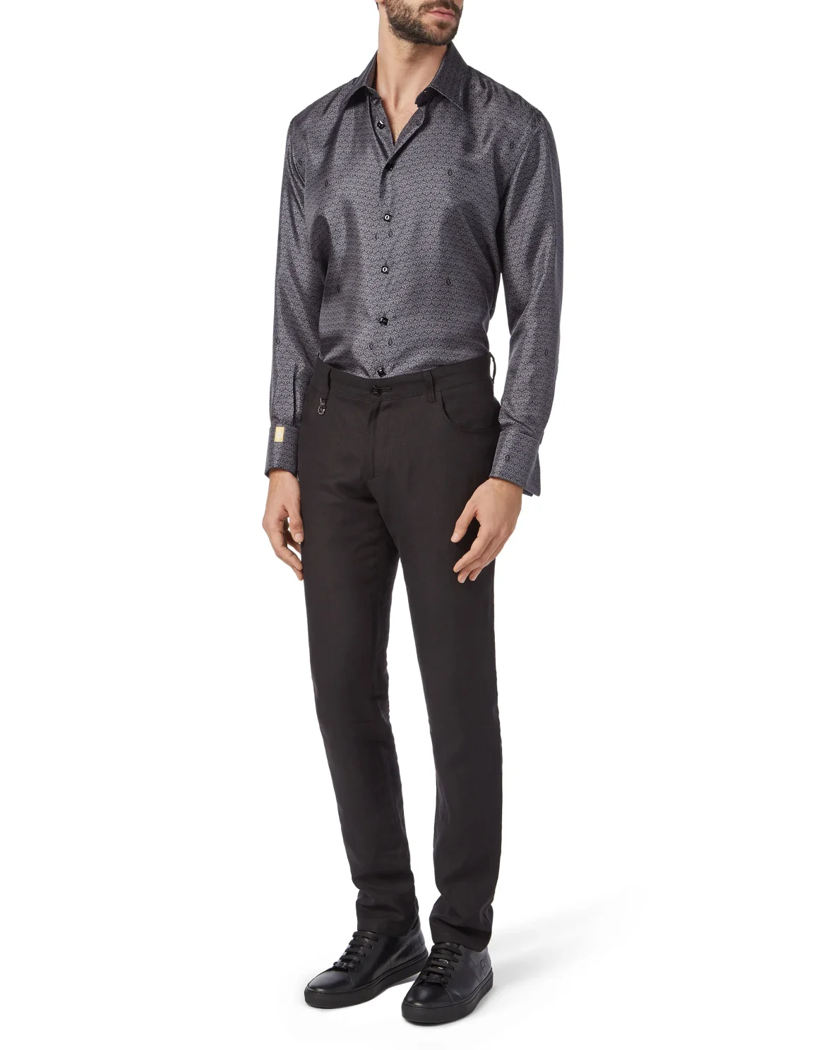 Shirt Gold Cut LS / Milano Lion, цвет: Черный