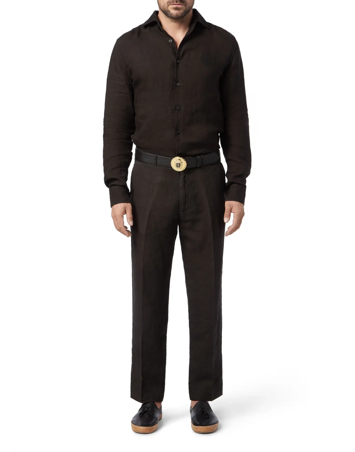 Shirt Gold Cut LS/Milano Paisley, цвет: Черный