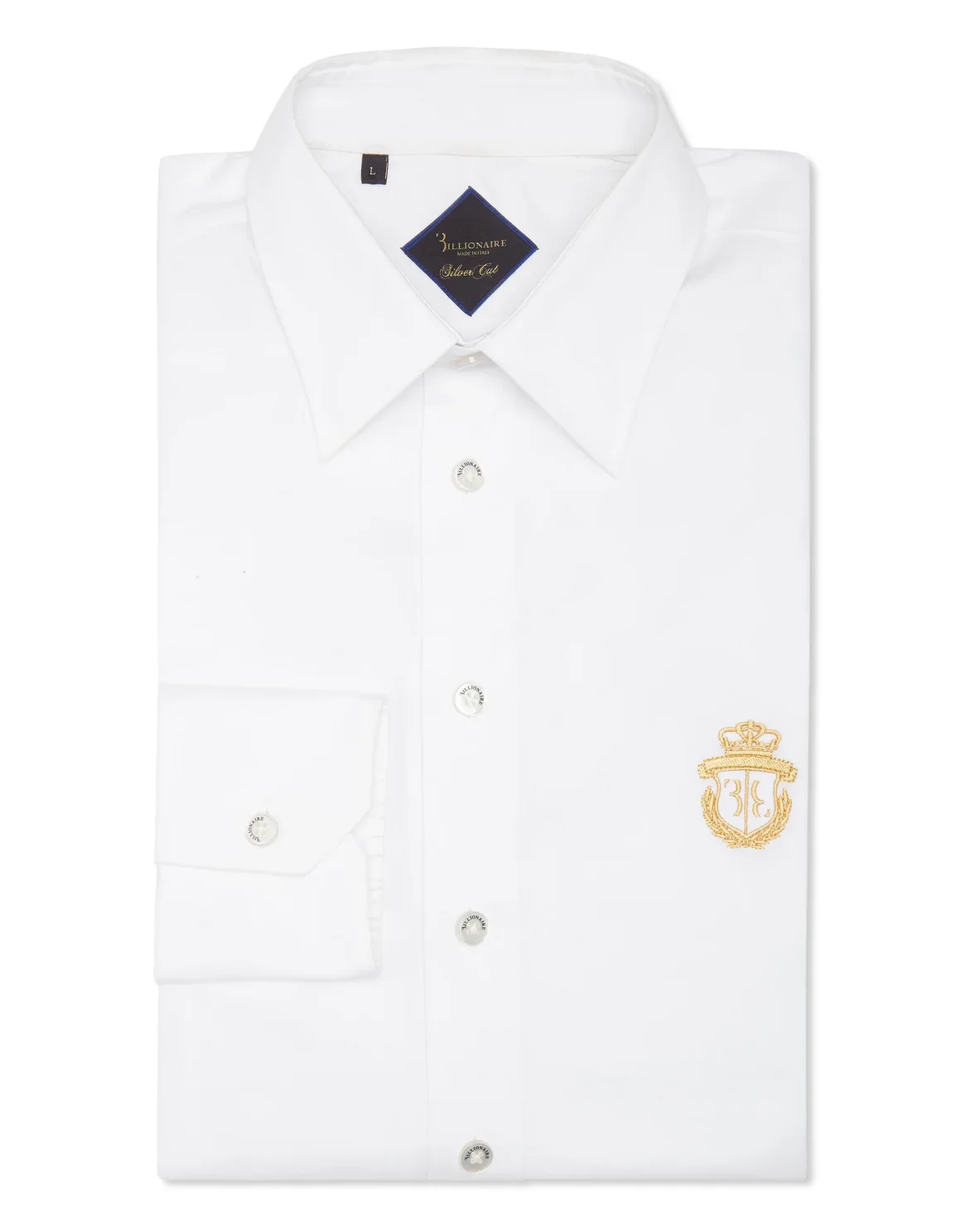 Shirt Gold Cut LS/Milano Crest, цвет: Белый