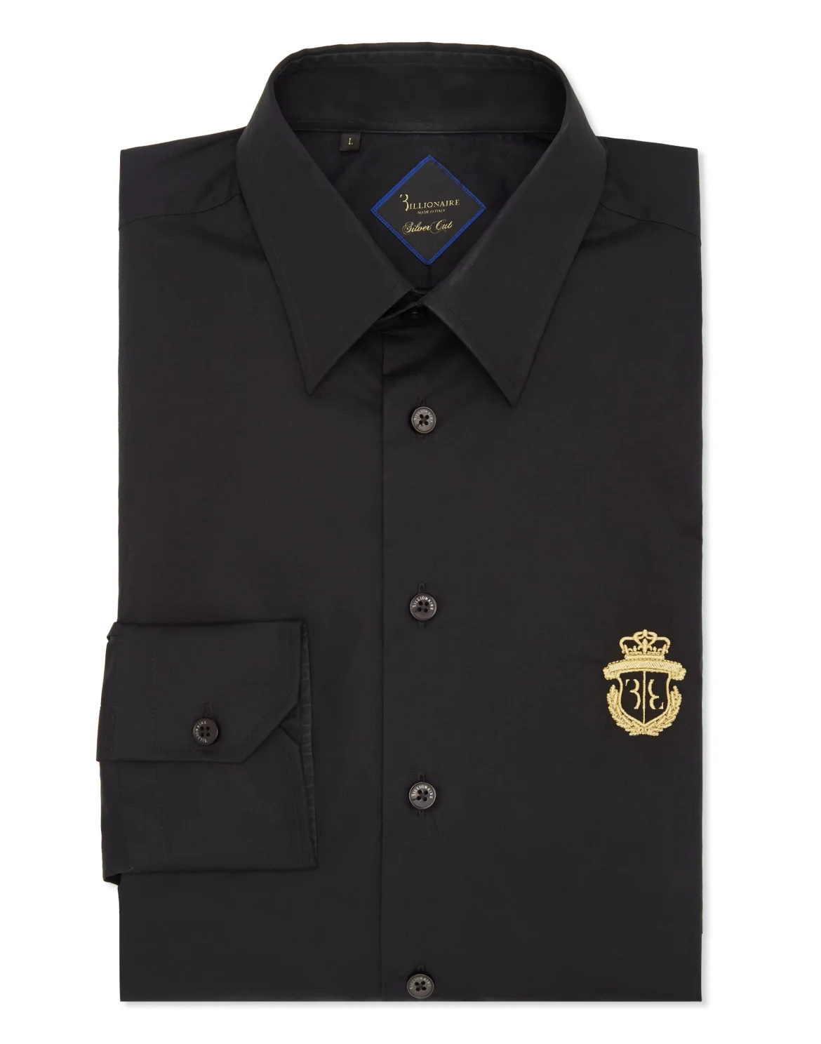 Shirt Gold Cut LS/Milano Crest, цвет: Черный