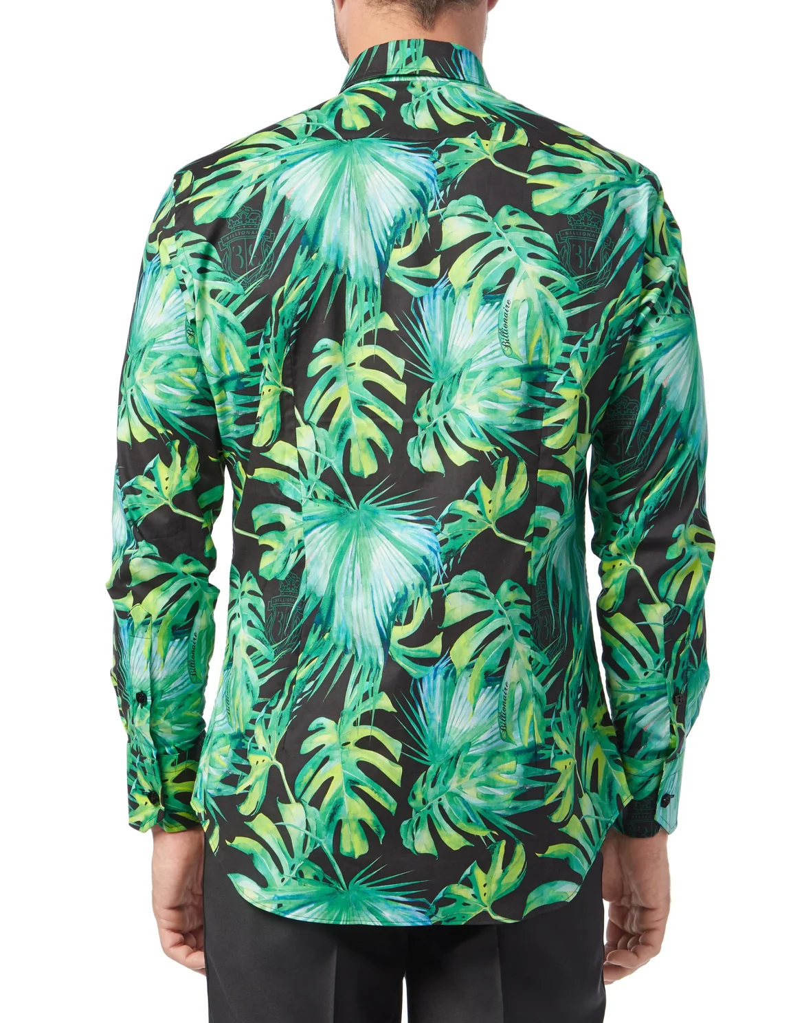 Shirt Silver Cut LS/Milano Palms, цвет: Черный