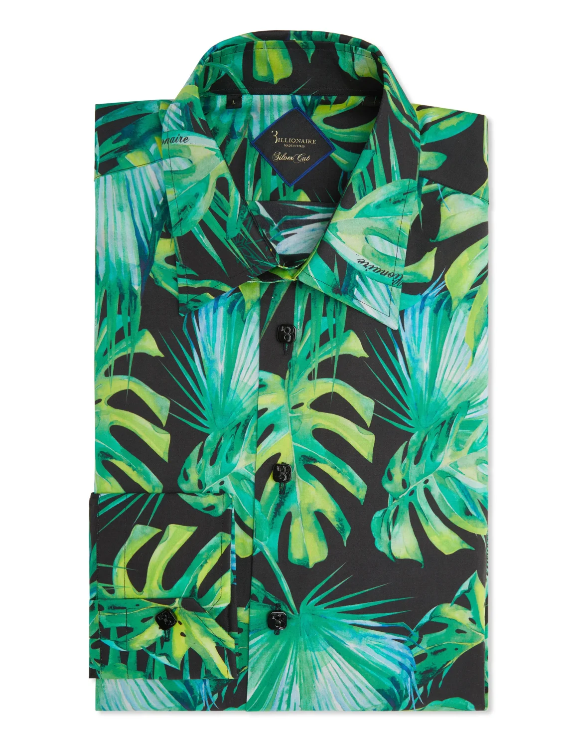 Shirt Silver Cut LS/Milano Palms, цвет: Черный
