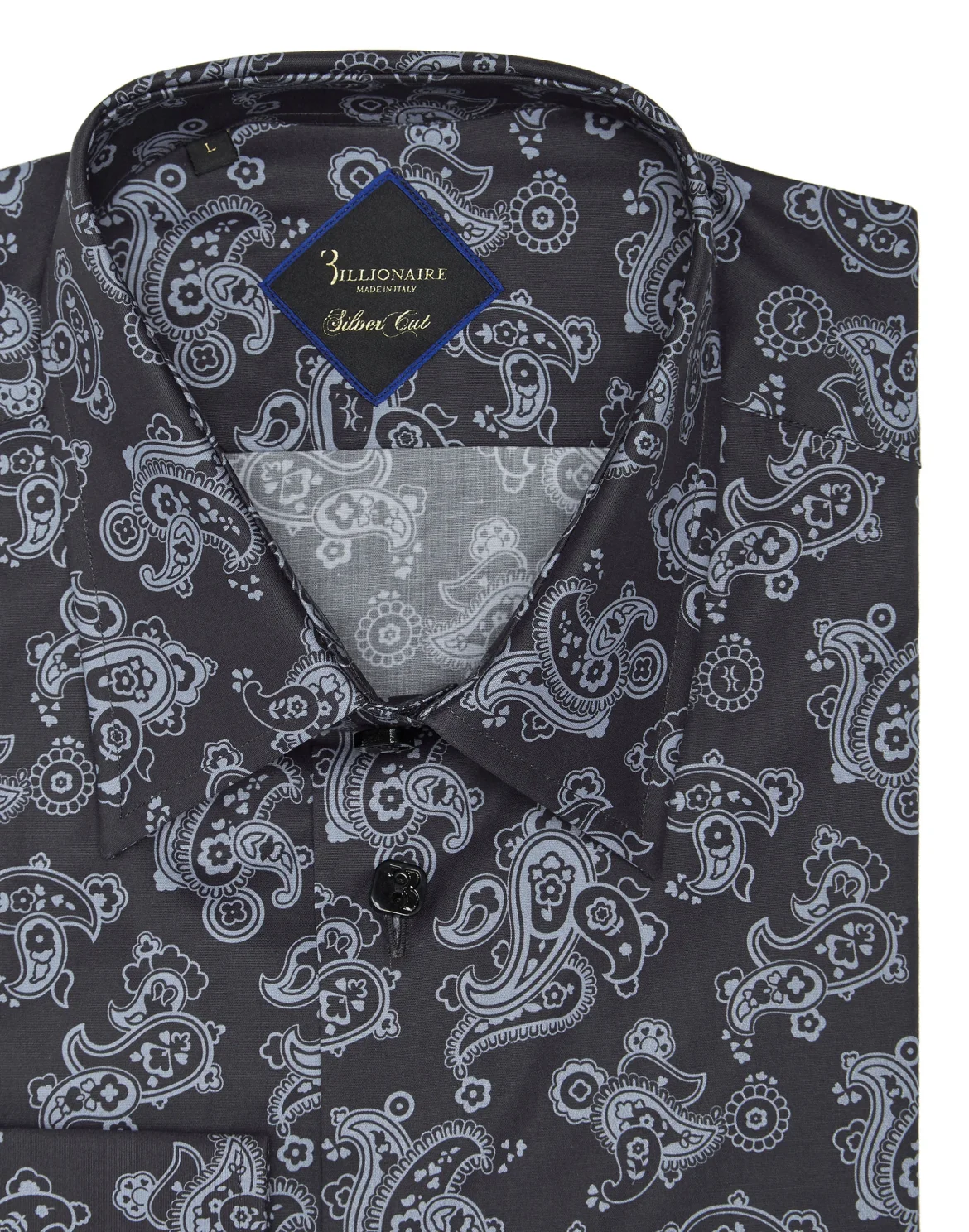 Shirt Silver Cut LS/Milano Paisley, цвет: Черный